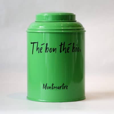 boîte à thé verte