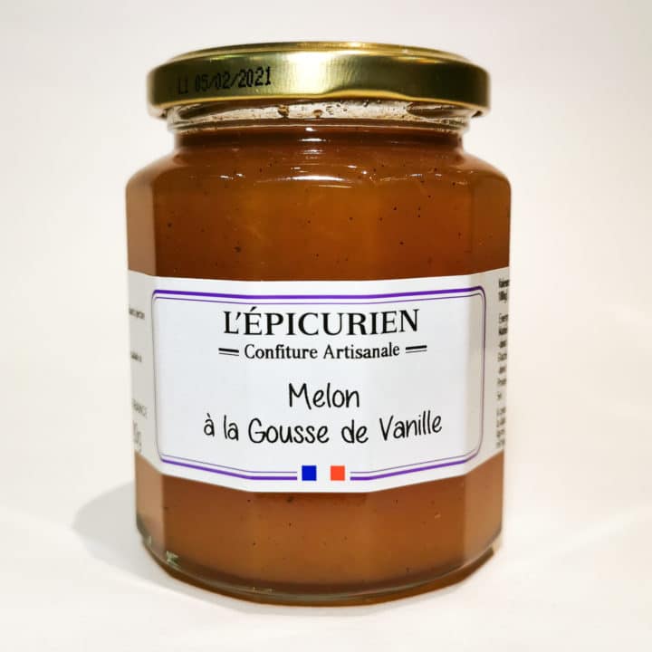 Confiture Melon à la Gousse de Vanille Confiture artisanale.