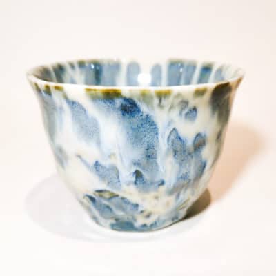 tasse emaillee blanche