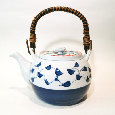 grande theiere porcelaine anse bambou