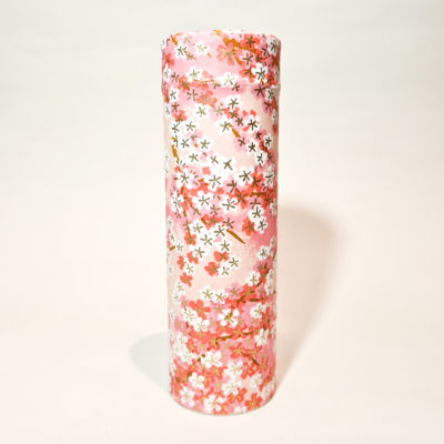 boite washi haute fleurs roses