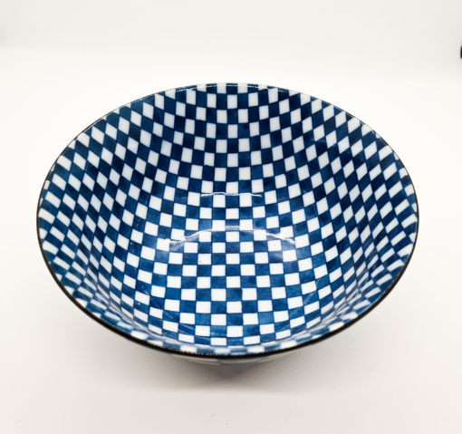 Bol donburi m motif damier dessus