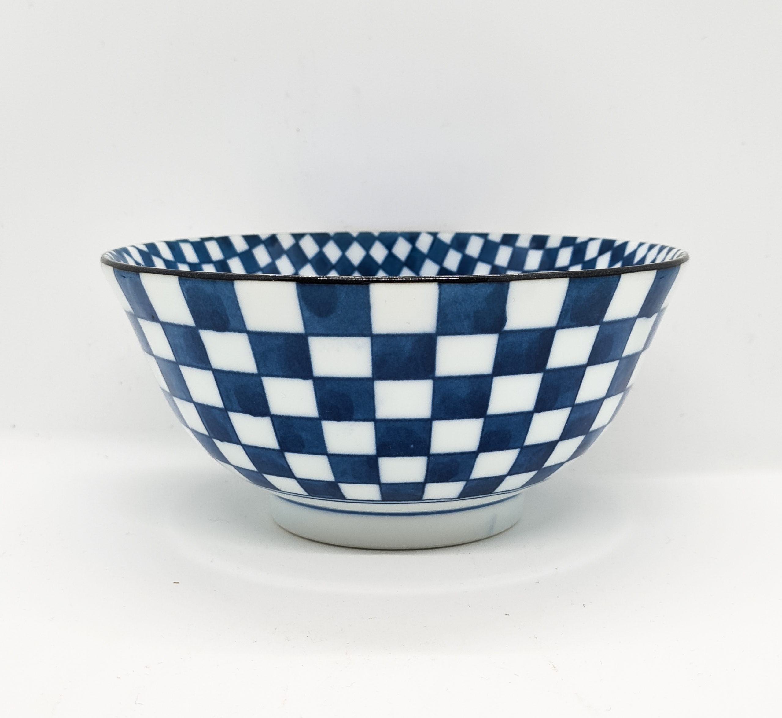 Bol donburi m motif damier face