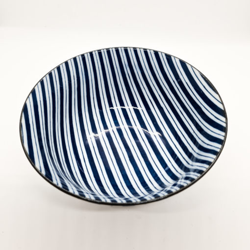 Bol donburi m motif raye dessus