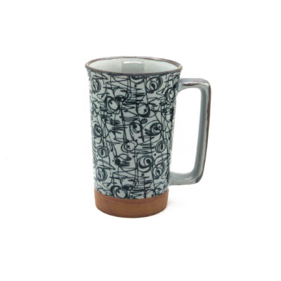 Mug jap gm dessin abstrait noir