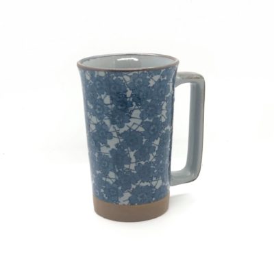 Mug jap gm fleurs noir et gris