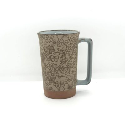 Mug jap gm fleurs beige