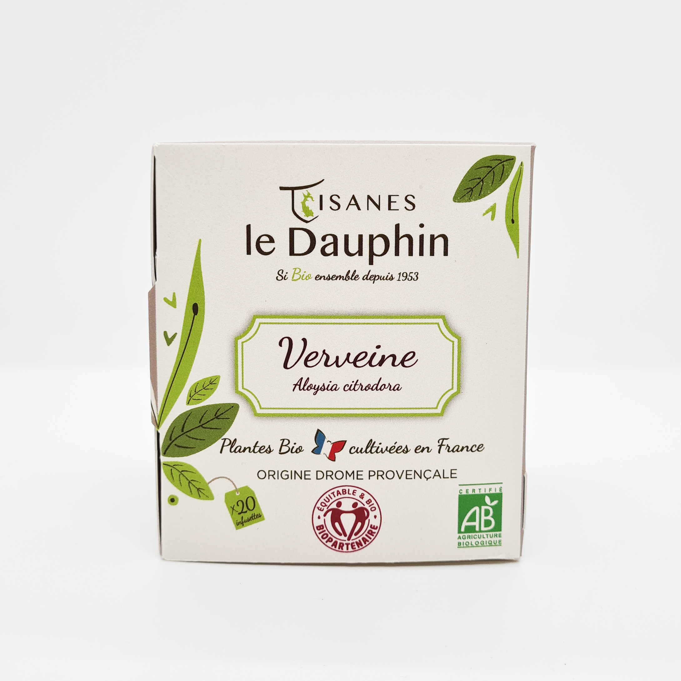 Tisane Verveine 20grs BIO et 100% naturel - un MAS en PROVENCE