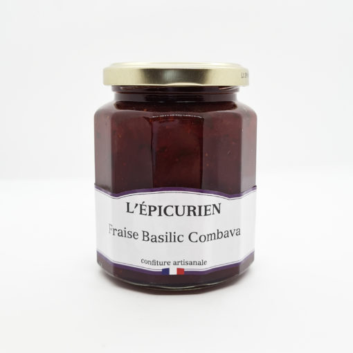 confiture épicurien fraise basilic combava