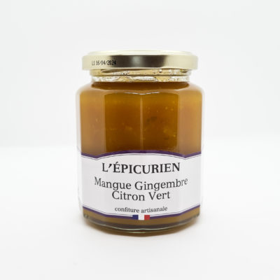 confiture épicurien mangue gingembre citron vert