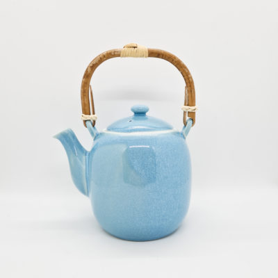 theiere porcelaine oeuf bleu lagon