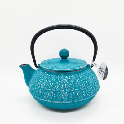 theiere fonte sakura bleue