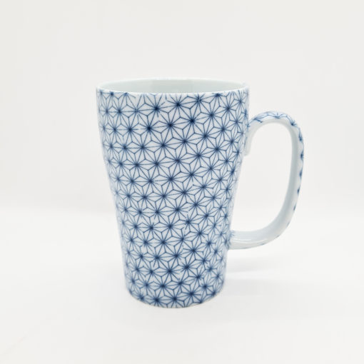 mug japonais sashiko bleu