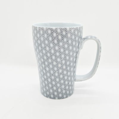 mug japonais sashiko gris