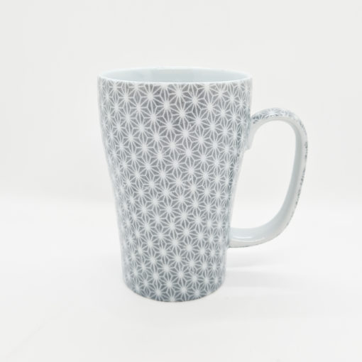 mug japonais sashiko gris
