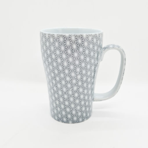 mug japonais sashiko gris