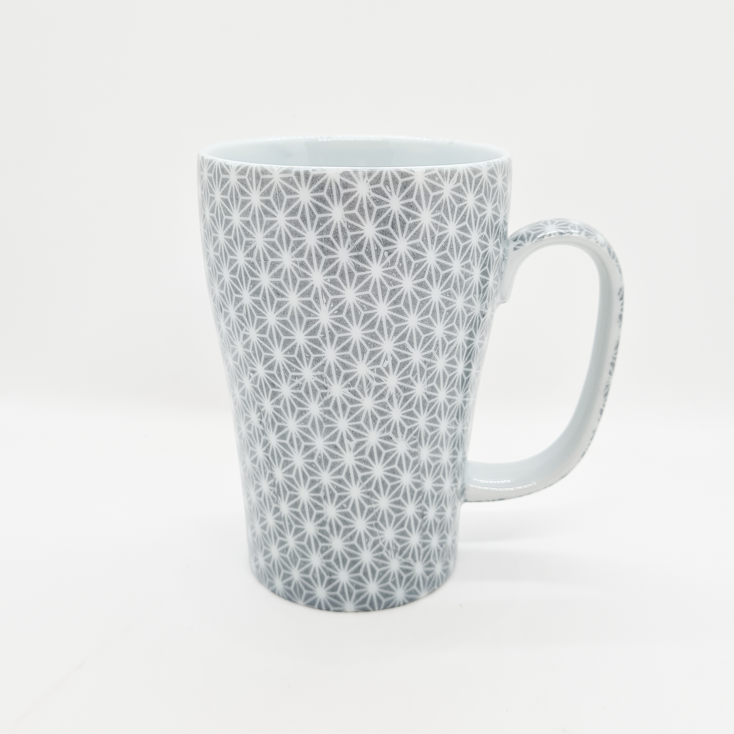 mug japonais sashiko gris