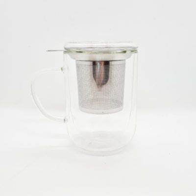Tisanière verre double paroi