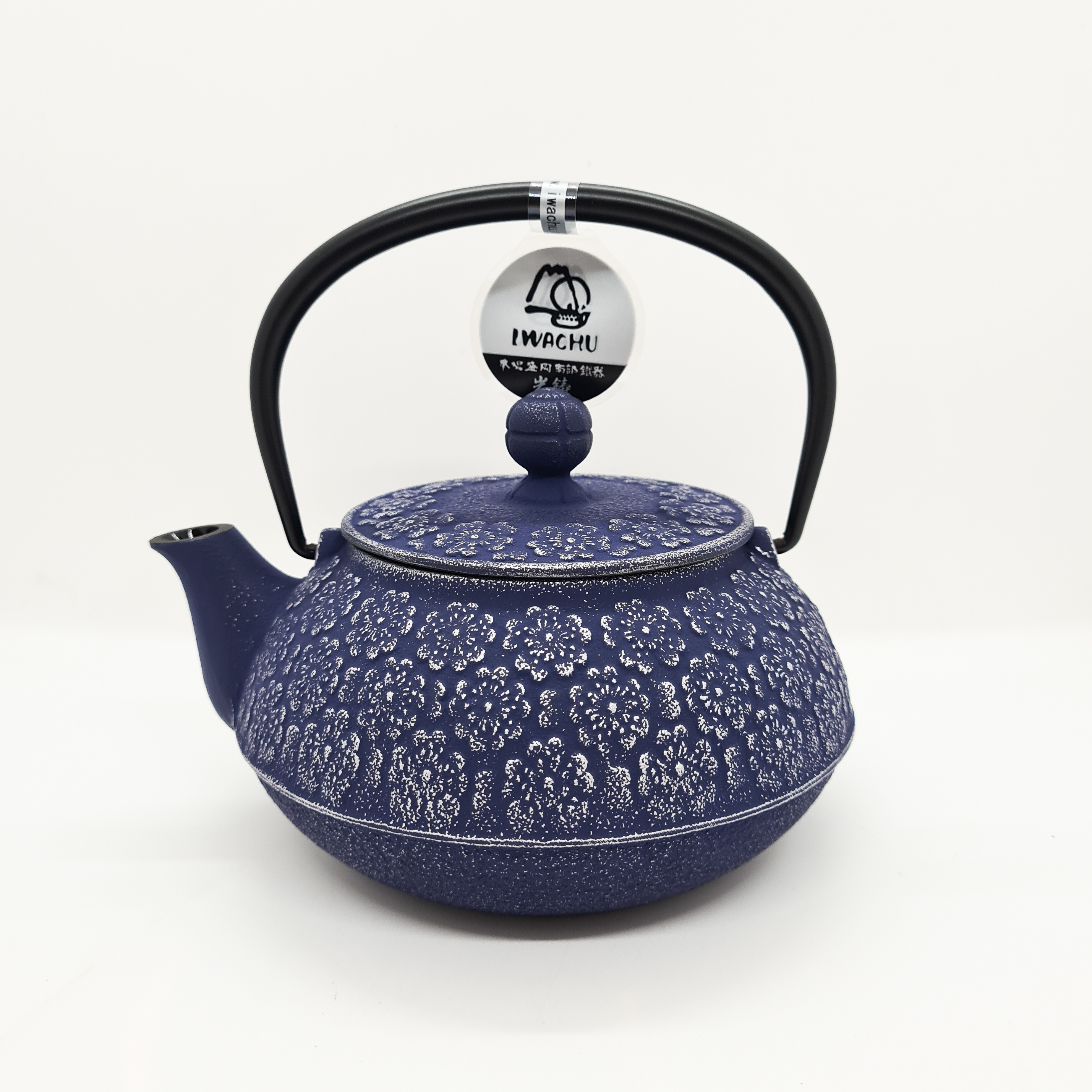 theiere fonte sakura bleu fonc