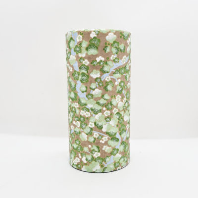 boite washi arbre fleuri vert beige