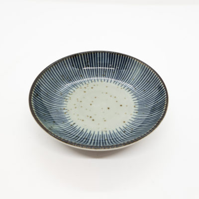 coupelle porcelaine motif stries