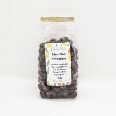 myrtilles enrobées de chocolat
