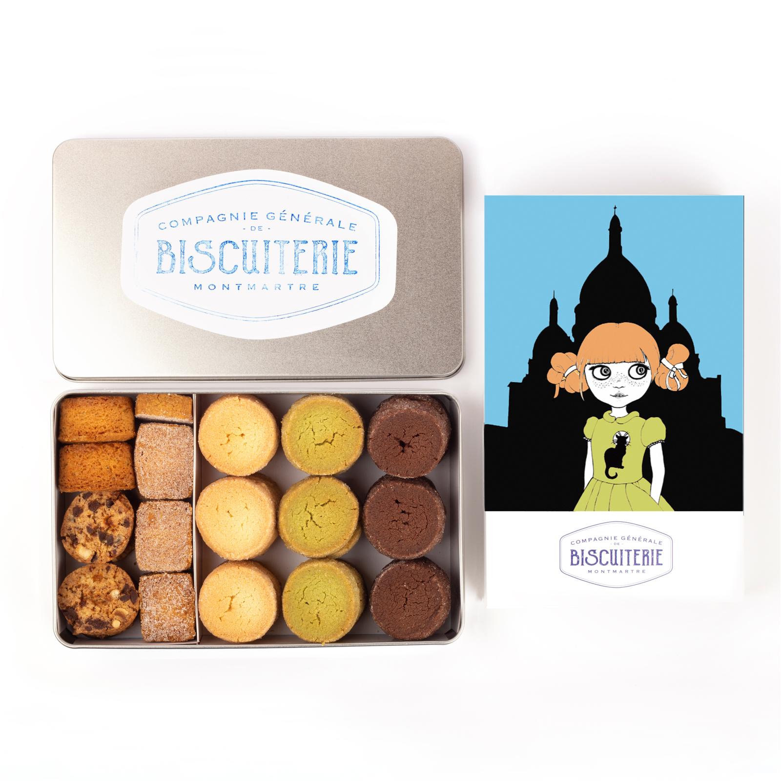 Boîte assortiment de sablés Montmartre - Compagnie générale de la biscuiterie