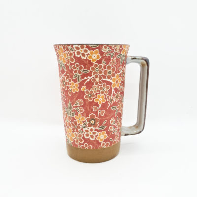 mug jap cerisier fond rouge