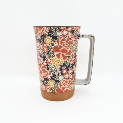 mug jap pivoine fond bleu