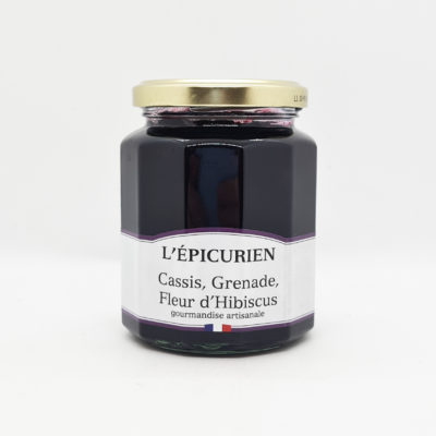 confiture épicurien cassis grenade hibiscus