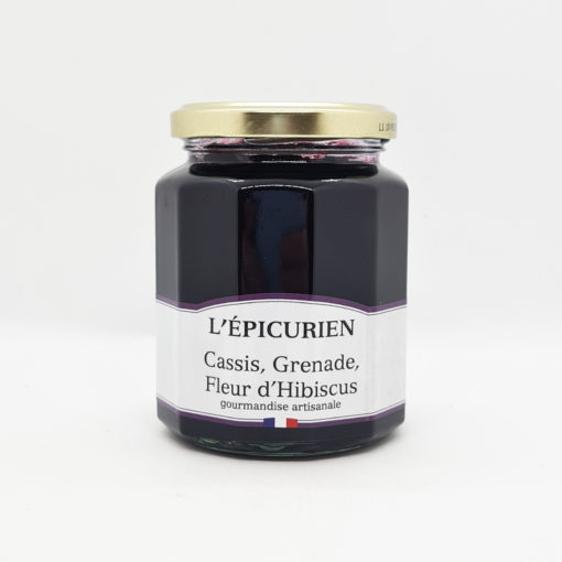 confiture épicurien cassis grenade hibiscus