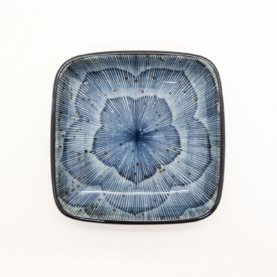 coupelle carrée fleur stylisée