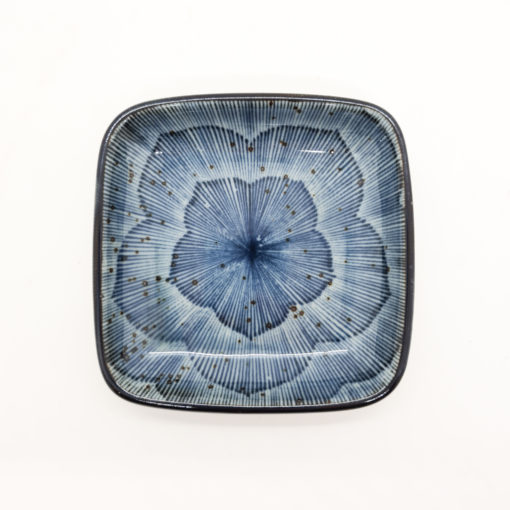 coupelle carrée fleur stylisée