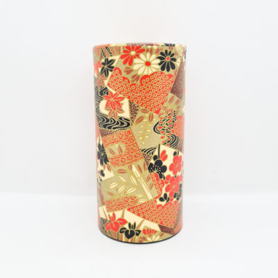 boite washi hanafuda rouge et or