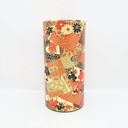 boite washi hanafuda rouge et or