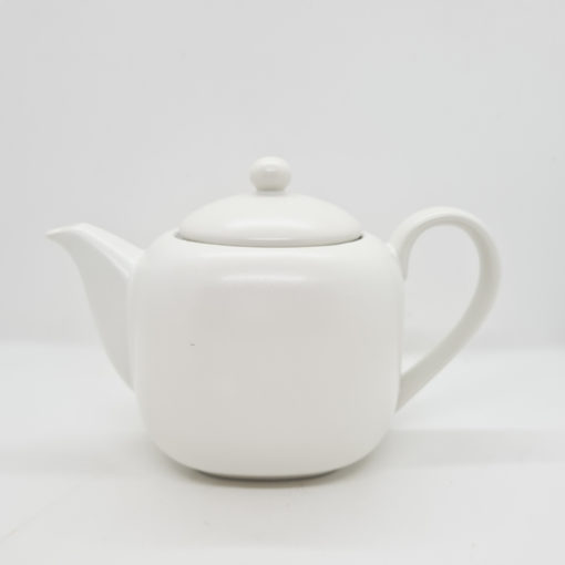 théière porcelaine satinée blanche