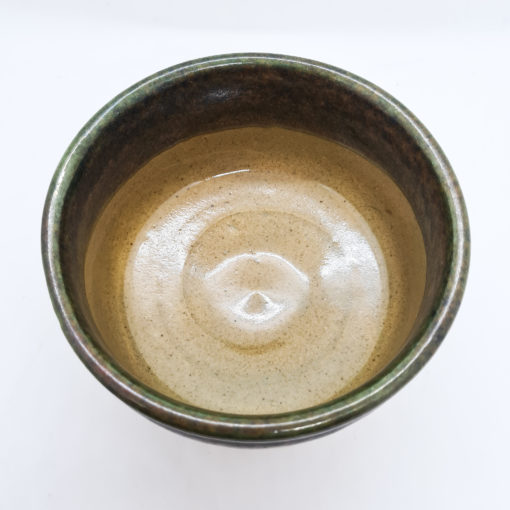 bol à matcha chawan jaune vert 3