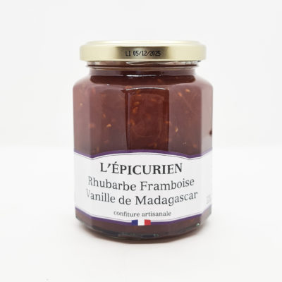 confiture rhubarbe framboise vanille