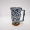 Grand mug japonais motif fleurs bleues - Thumbnail Image 2