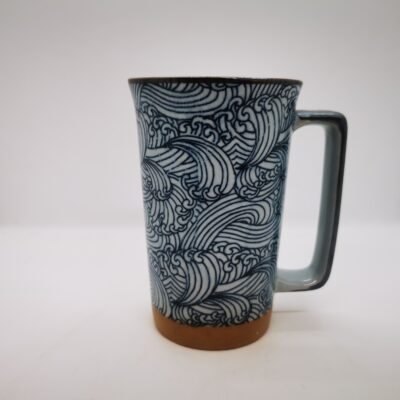 Grand mug japonais motif Vagues