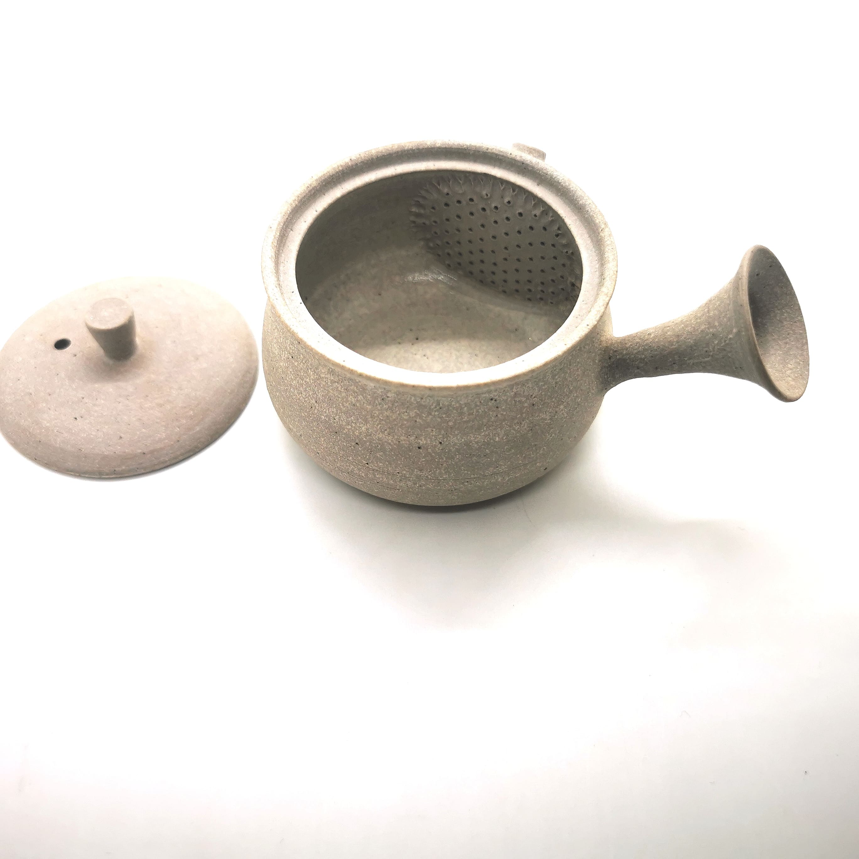 kyusu gaucher grès jé le potier 10cl - 2