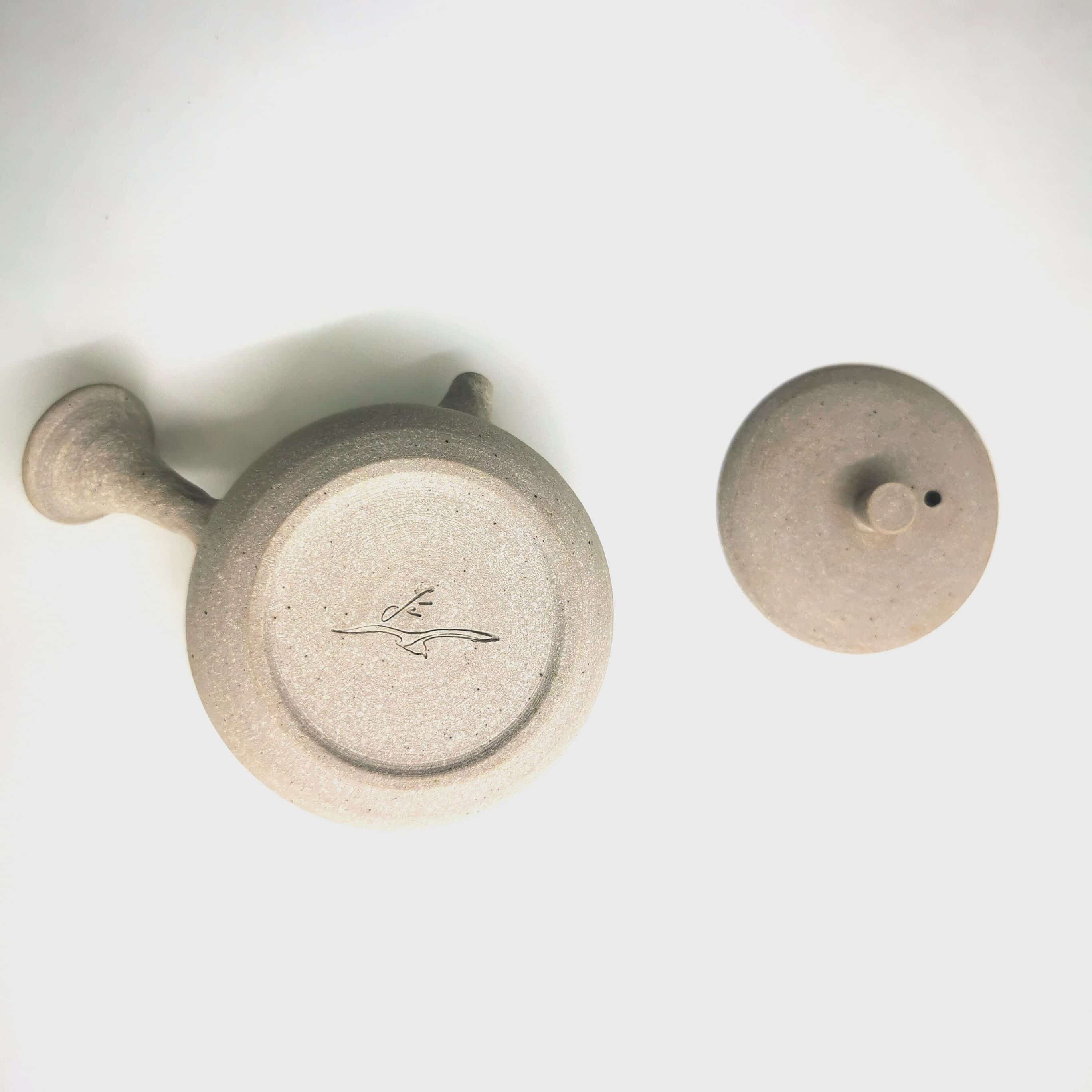 kyusu gaucher grès jé le potier 10cl - 3