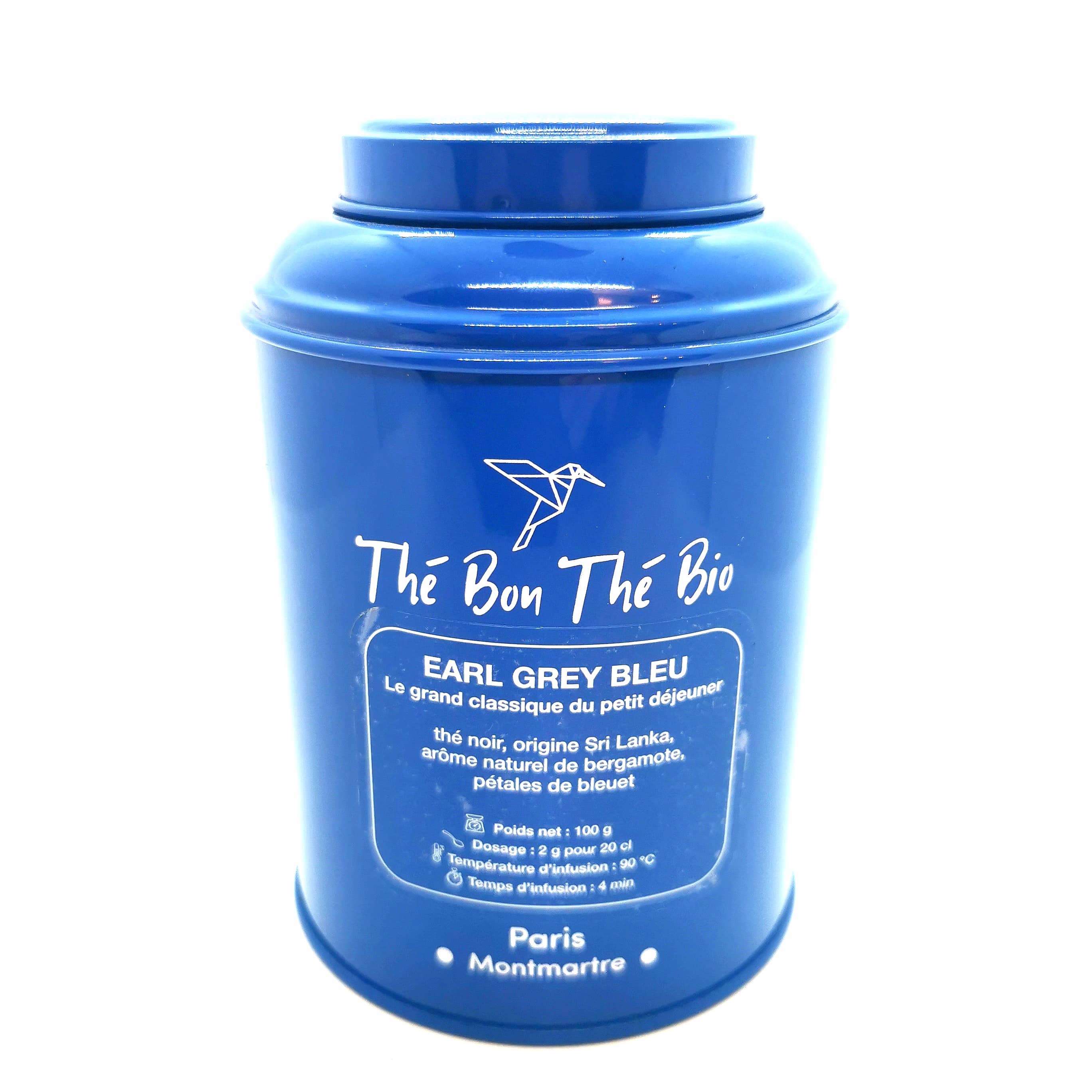 boîte earl grey bleu - Thé Bon Thé Bio