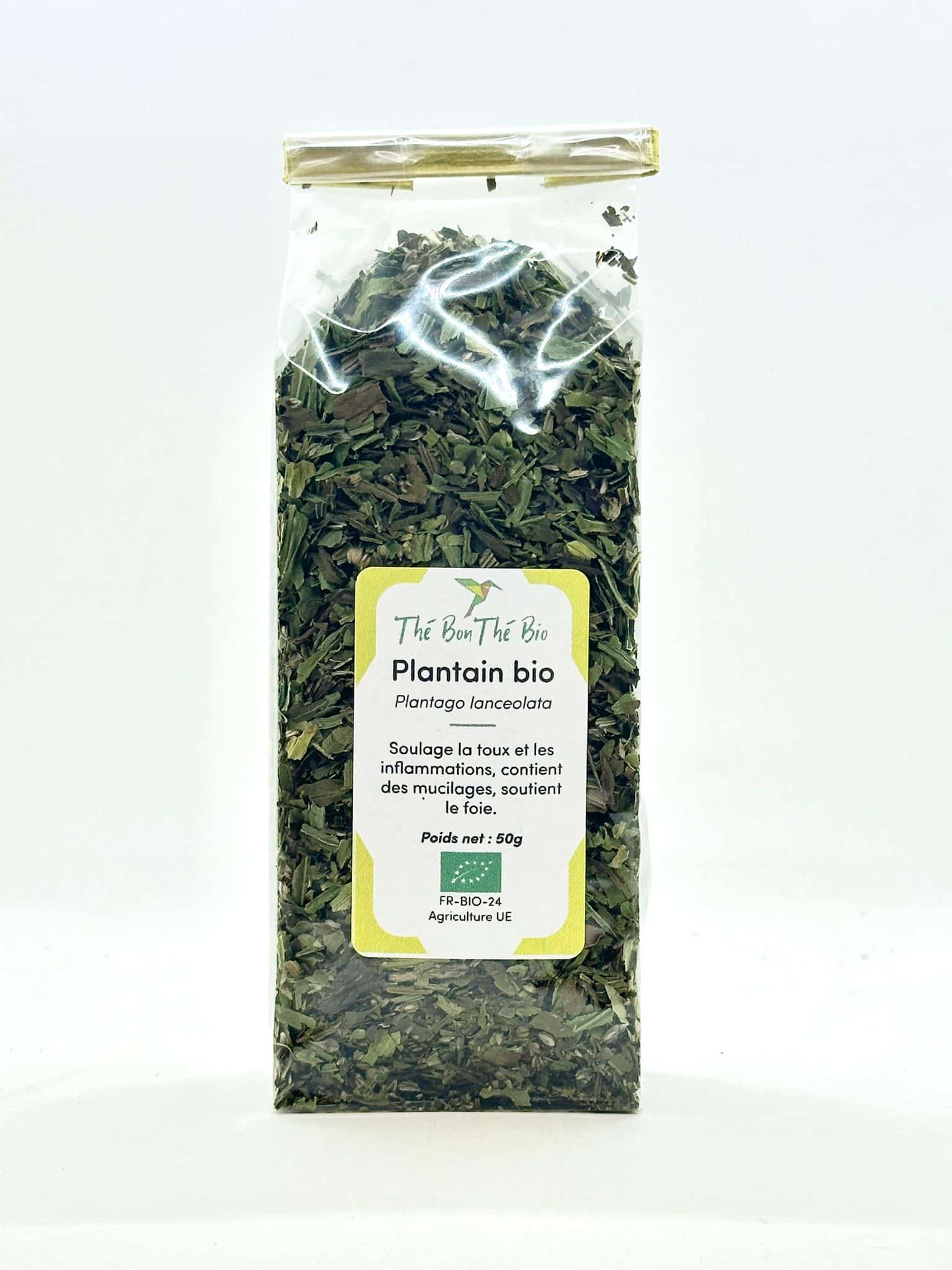 plantain bio 50g - feuilles sèches